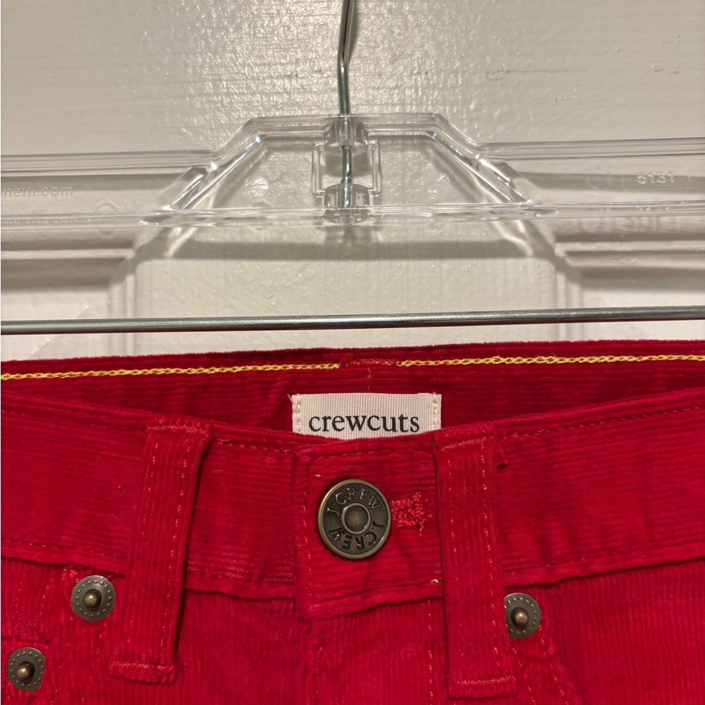 Stylish Red Kids Corduroy Pants - Picture 4 of 7